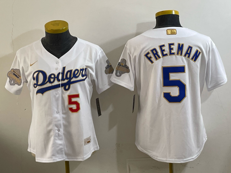 women Los Angeles Dodgers #5 Freeman white Game 2026 Nike MLB Jersey 4010002
